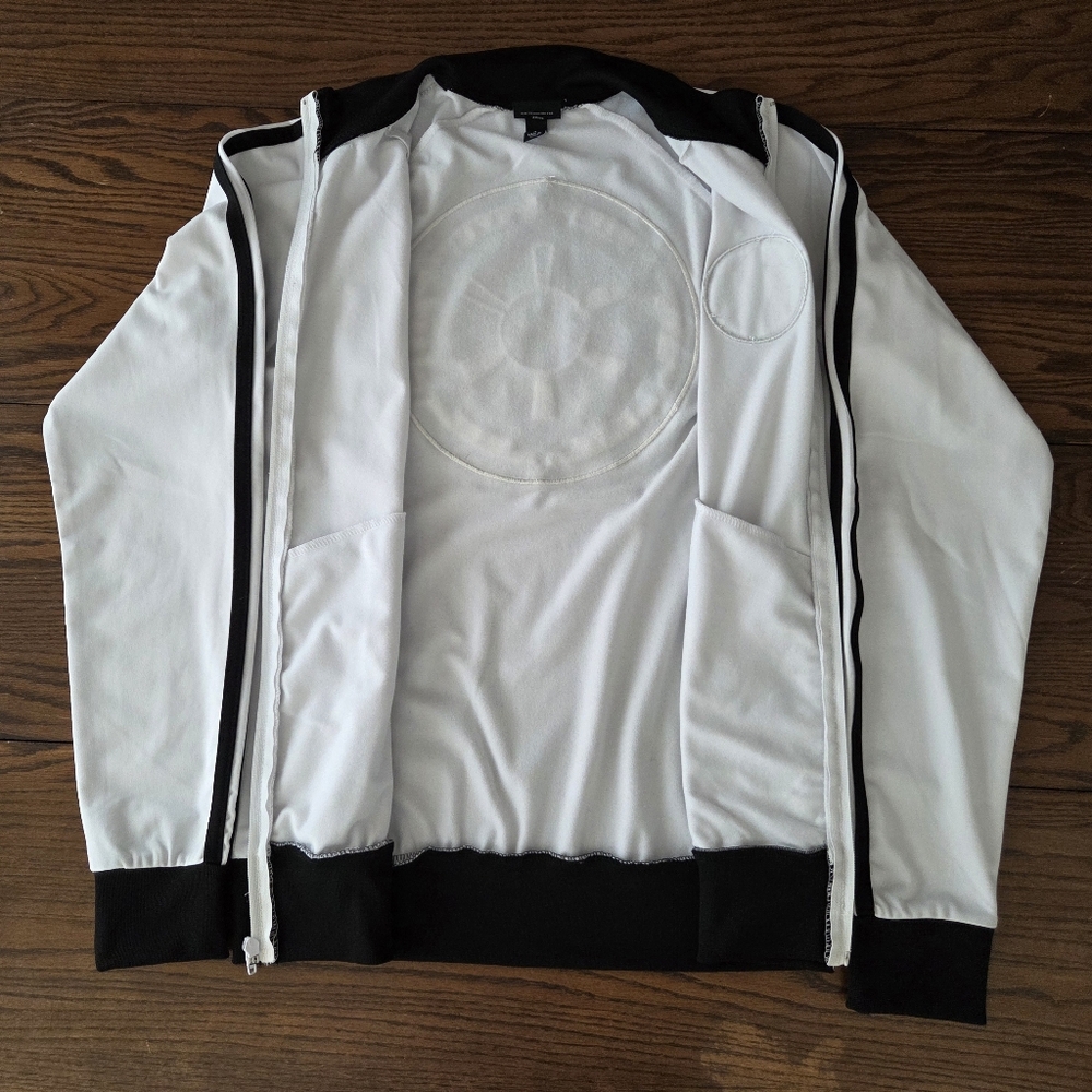 Star Wars Empire Imperial Dark Side Track Jacket Sz Sm White w/Black Stripes EUC - Picture 8 of 12
